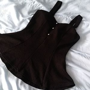 Black formal tank top